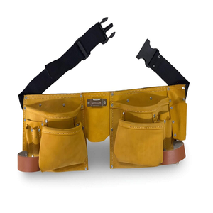 Export Quality Suede <b>Leather</b> <b>Tool</b> Pouch Bag Heavy Duty Storage Solution for <b>Tool</b> Management And Construction Professionals - Product Image 1