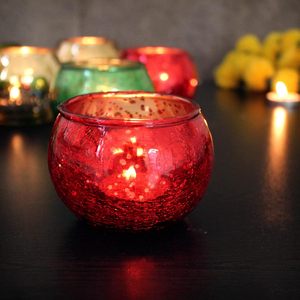 Mercury Glass Votive <b>Tealight</b> Candle <b>Holders</b> for Home Decor Dining Table Wedding Restaurant Decoration - Product Image 6