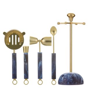Utensilios de barra de primera calidad, accesorios para coctelería, elegante base de mármol, abridor de botellas de acero inoxidable, decoración para barra de bar. - Product Image 6