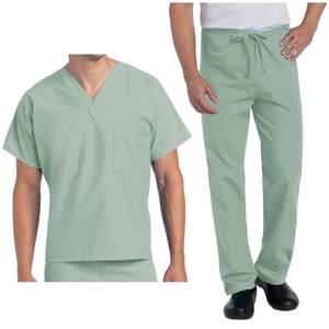 Versatile Men <b>Scrub</b> <b>Set</b> with Reinforced Knees, Quick-Dry Fabric, and Multi-Functional Pockets for Healthcare Professionals - Product Image 2