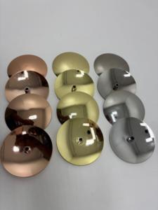 <b>Copper</b> Gold Silver <b>Screw</b> Back Engraved Silver-Plated Conchos Decorative Leathercraft Hardware for Belts Saddles Bags Hats - Product Image 3