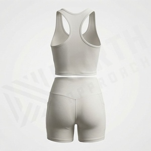 Conjunto Deportivo de Yoga para Mujer, Talla Grande, Ropa Informal para Entrenamiento, Impermeable, Diseño Sólido, para Gimnasio, Ropa Deportiva - Product Image 2