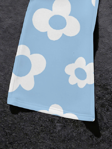 Pantalon de survêtement plissé ample en jersey de polyester pour homme, coupe droite et large, style décontracté - Product Image 5