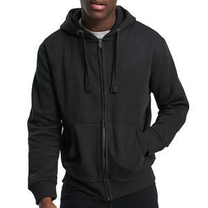 Sudaderas con capucha con cremallera para hombre, personalizadas al por mayor, transpirables, extragrandes, de peso pesado, estilo urbano, informales, de invierno, lisas - Product Image 1