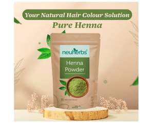 Poudre de henné Neuherbs - 100g pour la coloration des cheveux |   Favorise la croissance des cheveux |   100% pur et naturel, sans conservateurs ajoutés - Product Image 3