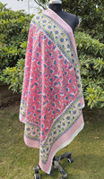 Paréo une pièce pour femme, 100 % coton, pour la plage, avec logo avant, réversible, coupe-vent, motif floral, respirant