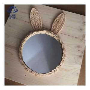 TOP SELLING 2026 Rattan Mirror Handcrafted Strong <b>Frame</b> Wall Decor Create Cozy Ambience And Highlight Wall Design For Cafe - Product Image 2