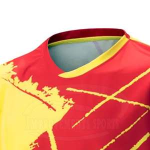 Fabricant pakistanais Maillot à manches courtes imprimé à col en V Maillot à manches courtes imprimé à couleur personnalisée - Product Image 3