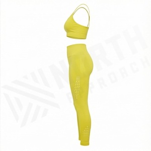 Ropa Deportiva para Mujer, Conjunto de Yoga, Ropa Deportiva sin Costuras de Alta Resistencia Hecha a Medida, Ropa Deportiva para Gimnasio, Ropa para Hacer Ejercicio - Product Image 3