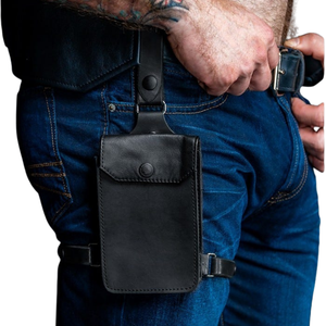 Jockstrap para Hombre con Funda para Teléfono, Ajustable, de Cuero Sintético, con Encaje Sexy, Accesorio para Discoteca - Product Image 1