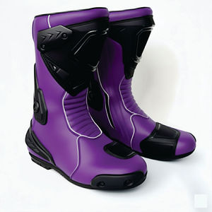 Botas de Motociclismo de Cuero para Hombre, Calzado de Carreras de Motos y Automóviles de Primera Calidad, Zapatos Ecológicos para Hombre, Personalizados - Product Image 3