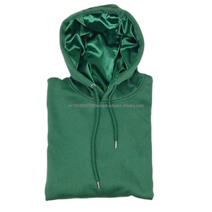 OEM Sudaderass Por Mayor Sweat à capuche doublé en soie et coton 100% avec logo personnalisé Automne Hiver Sweats à capuche en satin de luxe pour hommes - Product Image 5