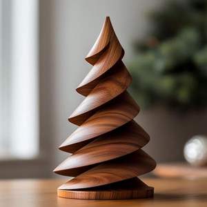 Escultura Clásica de Madera para Decoración del Hogar Tradicional - Product Image 3