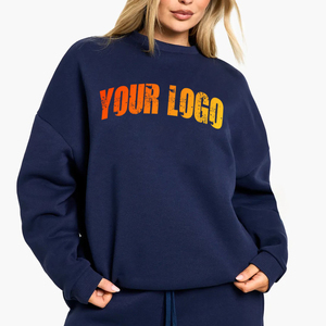 Sudadera con Capucha para Mujer, Estilo Moderno, Color Blanco Sólido, Tejido Grueso de 500 g/m², Ropa Casual de Invierno - Product Image 1