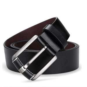 Cinturón Clásico de Cuero Genuino de Vaca, Alta Calidad, Correa Ajustable Cómoda, Hebilla de Aleación Casual, Transpirable, Estampado, Talla Grande - Product Image 5