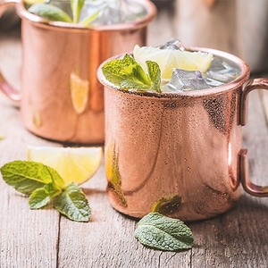 Mug à Moscow Mule en cuivre avec poignée, double paroi, style vintage, vaisselle pour la maison - Product Image 3