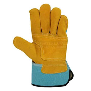Private Label Your Own Logo Customized Leather Lightweight Eco-Friendly Heat Resistant Waterproof Working <b>Gloves</b> for Men - Product Image 3