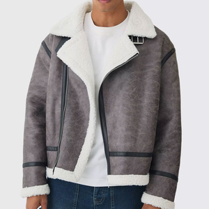 Custom Design Fashion Classic Leather Motorcycle <b>Jacket</b> Oem Logo Leather <b>Jacket</b> For <b>Men</b> <b>Slim</b> <b>Fit</b> Genuine Cowhide Skin Coat - Product Image 1
