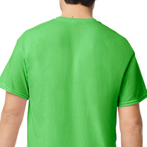 เสื้อยืดผู้ชายสีเขียวไฟฟ้า ผ้าฝ้ายพรีเมียม คอกลม แขนสั้น สไตล์ลำลอง รับสกรีนโลโก้ สำหรับขายส่ง - Product Image 5