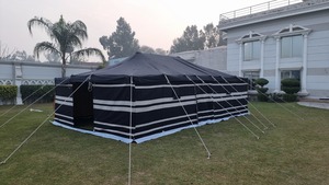 Tente en toile de coton de luxe 100% type Bell – Tente robuste, imperméable, ignifuge et résistante aux UV pour le désert, le camping et les activités de plein air - Product Image 4