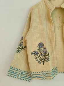 Blouson bomber réversible respirant et écologique imprimé au bloc, en tissu TNT, à manches courtes, pour l'hiver - Vêtement d'extérieur pour femme - Product Image 3