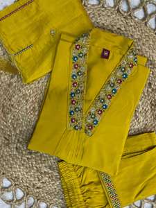 Traje Salwar de Seda de Mango y Viscosa, Diseño Indio-Pakistaní, Moderno y Exclusivo para Mujer, Ideal para Fiestas y Bodas, Ropa Étnica - Product Image 6