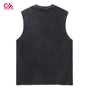 Prix de gros OEM Personnalisé T-shirts délavés à l'acide avec logo imprimé 100% coton Sérigraphie T-shirt pour hommes Nouvelle mode Vêtements décontractés - Product Image 2
