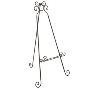 Stylish Floor <b>Easel</b> Handmade On Sale Black Metal Painting <b>Easel</b> with Scroll Design for Home Decor and Photo <b>Display</b> - Product Image 5