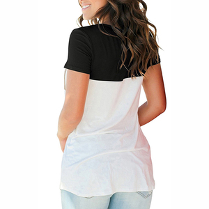 Camiseta de Verano de Lujo con Cuello en V y Logotipo Personalizado, Servicio OEM, Impresión de Camisetas con Gráficos Personalizados, Camisetas de Algodón para Mujer en Tallas Grandes - Product Image 6