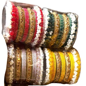 Prix compétitif Mode féminine Churian Ensembles Léger Couleur Solide Belle Chudiyan pour Nouvelle Mariée Porter des Bracelets à la Mode - Product Image 1