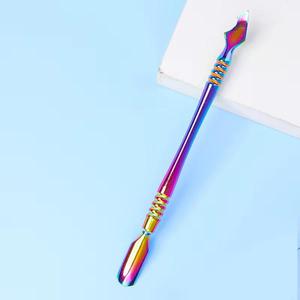 MORJE Surgical Dual-End Stainless Steel <b>Nail</b> Cuticle Pusher Tool Reusable Manicure Double Head Rainbow Color - Product Image 4