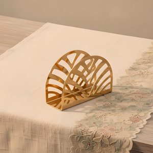 Porte-serviettes en métal doré, distributeur de serviettes en papier moderne, support élégant pour serviettes de table, décoration de table pour restaurant, café, hôtel, maison - Product Image 6