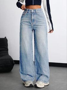 Women's Mid Waist <b>Boot</b> Cut Regular Fit Full Length Stonewashed Denim Casual Eco-Friendly Light Blue Cotton Jeans <b>Spring</b> Style - Product Image 4