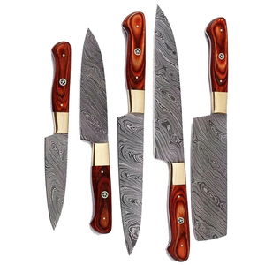 LEGACY BLADES Juego de Cuchillos de Chef Damasco Hechos a Mano de Primera Calidad, 67 Capas, 100% Alta Calidad, 5 Piezas, Afilados, Duraderos, Sostenibles, Ambidiestros - Product Image 2