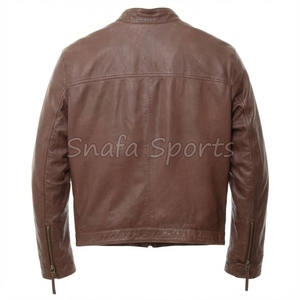 Dernière mode, design unique, veste en cuir pour homme avec service OEM, meilleur design, veste en cuir de haute qualité à prix raisonnable - Product Image 2