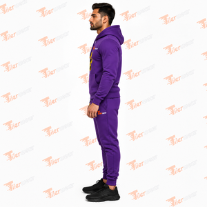 Trajes de sudor de alta calidad al por mayor para hombre, conjunto de 2 piezas, chándal con cremallera, chándal de entrenamiento de invierno, chándal con cremallera para hombre - Product Image 3