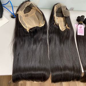 Perruque Lace Frontal Wig 100% cheveux péruviens bruts, perruque Lace Wig longue taille transparente, cuticules alignées - Product Image 2