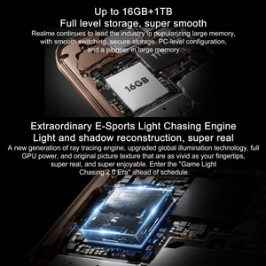 สมาร์ทโฟน Realme 6.7 นิ้ว 5G หน่วยความจำ 16GB+512GB หน้าจอ AMOLED 144Hz ระบบปฏิบัติการ Realme UI 5.0 Android 13 NFC รองรับการชาร์จเร็ว 50-59W - Product Image 4