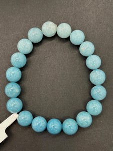 Pulsera de Turquesa Natural y Topacio Azul, Chapada en Oro Rosa, Hecha a Mano, Joyería Vintage para Mujer, Regalo al por Mayor - Product Image 4