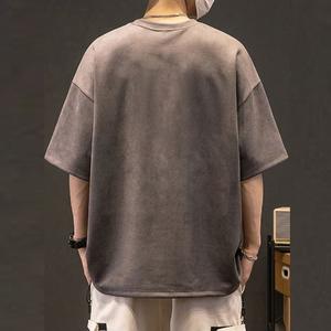 Nouveauté : T-shirt en coton épais 275 g/m² de la collection été, coupe ample, épaules tombantes, manches courtes pour homme - Product Image 2