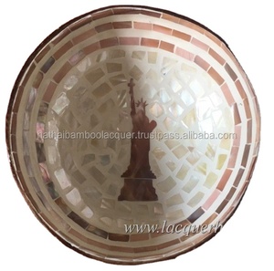 Unique Shape and Design Coconut Shell Bowls, Lacquer Bowls - Product Image 2