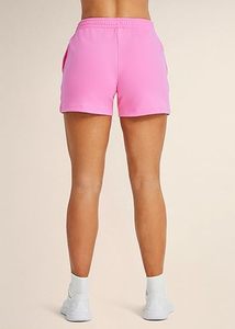 Pantalones Cortos de Algodón para Mujer con Cintura Elástica, Talle Medio, Teñido en Prenda, Volantes, Ajuste Holgado para Gimnasio, Entrenamiento y Descanso - Product Image 3