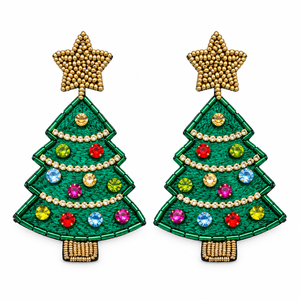 Boucles d'oreilles en forme de larme brodées à la main avec des perles multicolores, des accents de pierres turquoise et orange, et des motifs géométriques rose et pêche - Product Image 6