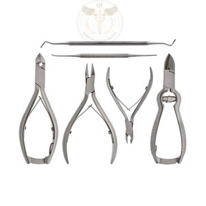 Juego de Instrumentos de Podología Profesionales de Lujo con Logotipo Personalizado, Cortaúñas de Acero Inoxidable, Portátil y Duradero - Product Image 1