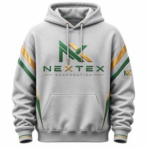 Sudadera con Capucha Personalizada para Hombre, Manga Larga, Diseño Gráfico en Bloques de Color, con Bolsillo Canguro - Product Image 6