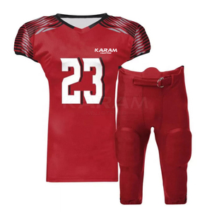 Custom Sublimation American Football Uniform Set Professional Breathable Team Football Jersey and Pants with Integrated <b>Padding</b> - Product Image 5