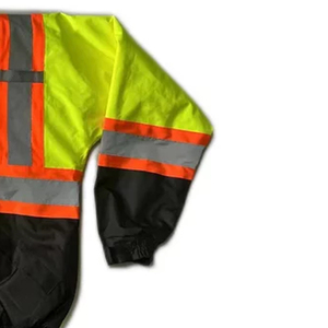 Custom Reflective <b>Jacket</b> High Visibility Waterproof Safety Workwear for Outdoor Construction <b>Workers</b> - Product Image 4