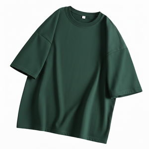 Camiseta de Hombre de Primera Calidad, 100% Algodón Tejido, Transpirable, Peso Medio, Cuello Redondo Liso, Corte Regular Básico de Alta Calidad - Product Image 3