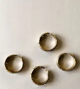 Anillo de Servilleta de Metal Hecho a Mano para Comidas de Lujo, Serie Premium Signature, Fabricado por Zahid Exports en India - Product Image 2