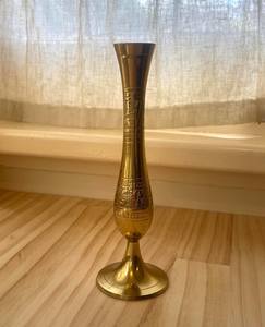 Jarrón Moderno de Latón y Cobre para Decoración, Hecho a Mano, Personalizado, de Alta Calidad, Grande, con Cuentas, para el Lateral del Sofá - Product Image 1